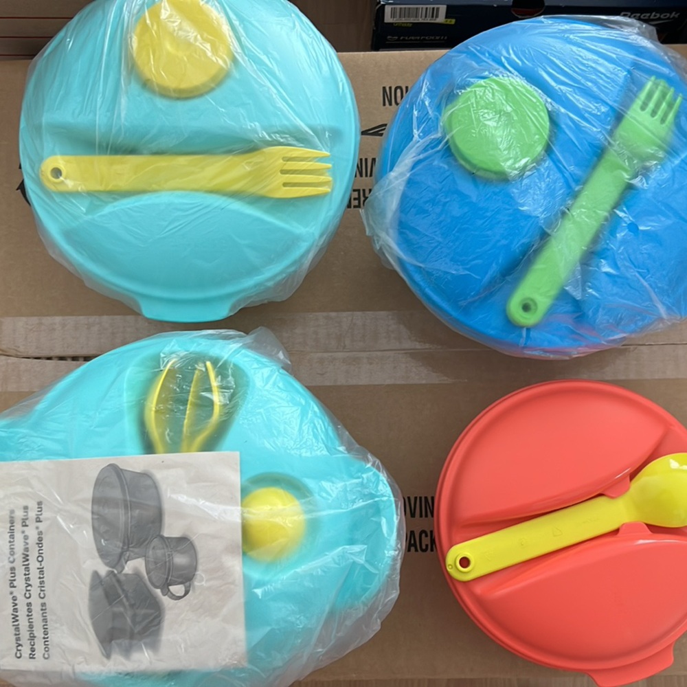 Tupperware Containers with cutleries